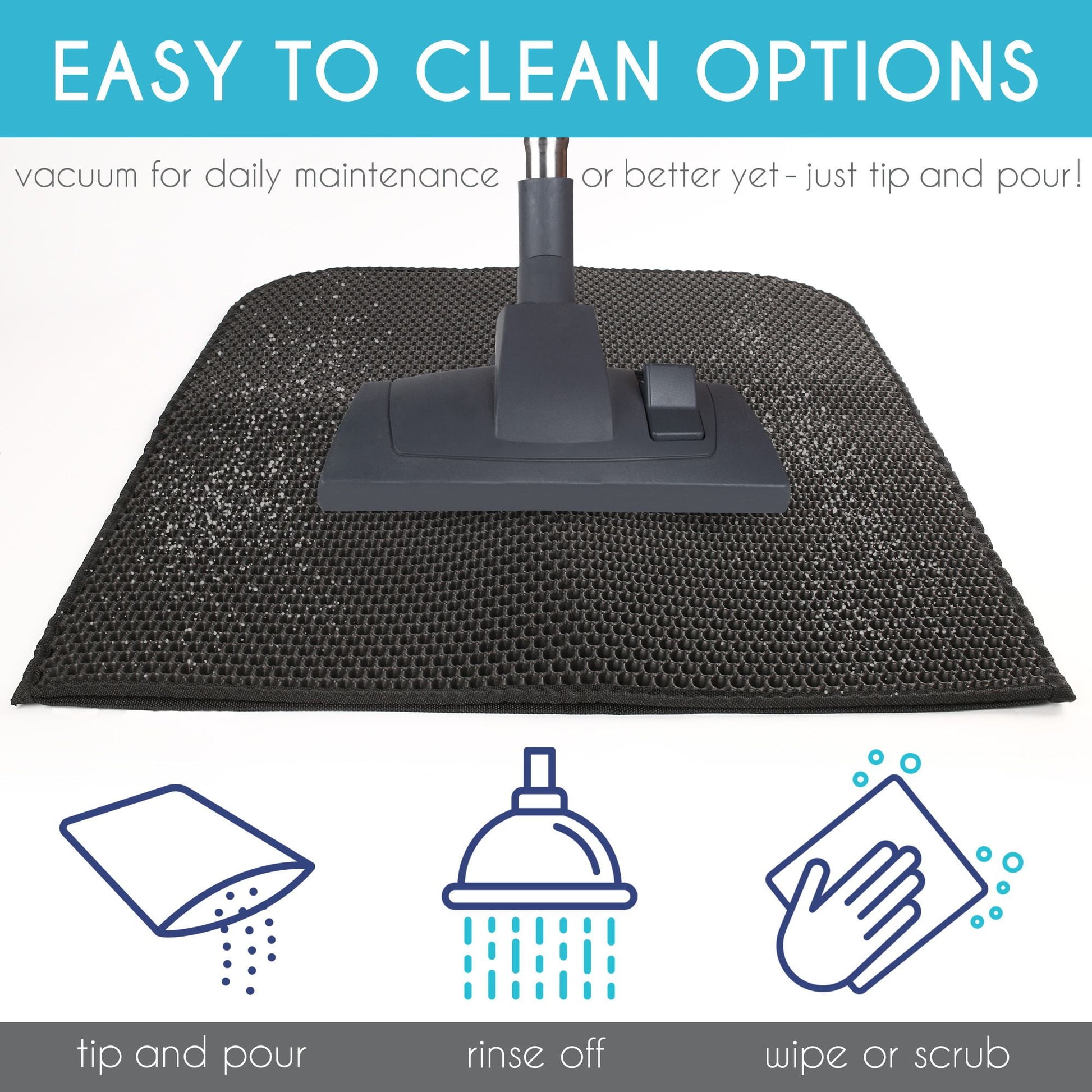 Tapis de litière pour chat, double couche, imperméable et anti-projection