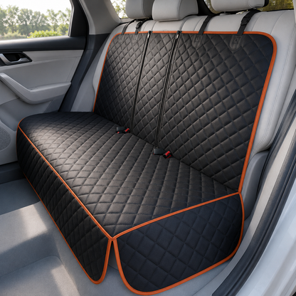 Housse de Protection Voiture pour Chien 2-en-1 Imperméable – Hamac de Siège Arrière et Protection de Coffre