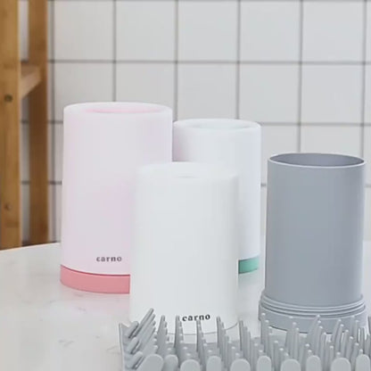 Gobelet nettoyeur de pattes portable pour animaux de compagnie, peigne en silicone souple